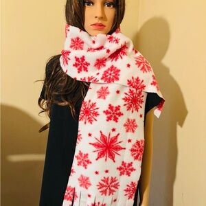 Christmas Fleece Scarf New 9”x60”